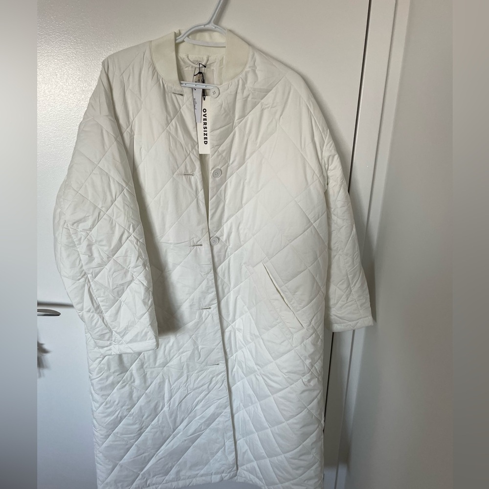 Oversized White Wilfred quilted Pavant Jacket - Aritzia